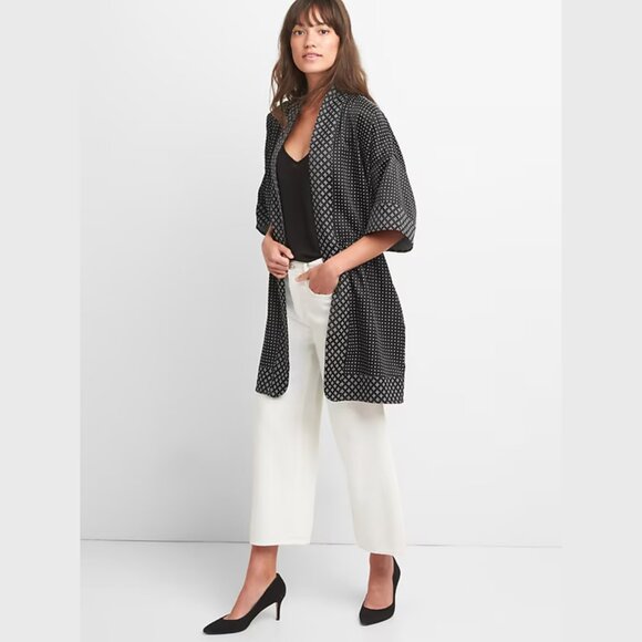 GAP Mix-Print Topper Jacket Black L/XL - Picture 5 of 9